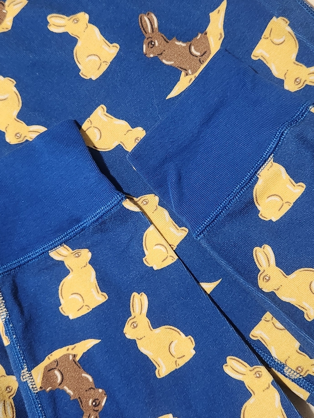 Hanna Andersson Blue Bunny-Print Pajama Bottom 100% Cotton - Picture 6 of 6